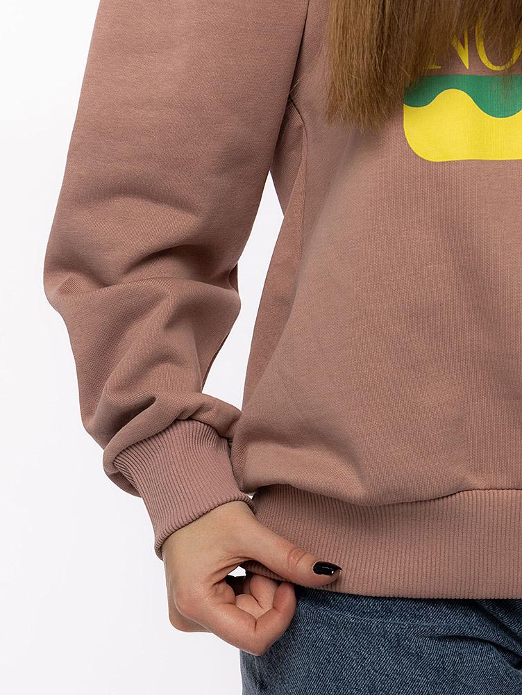 Худи женское оверсайз ЦБ-00214146 р. 46 Пудровый (SKT000895761) - фото 2 Худи женское оверсайз ЦБ-00214146 р. 46 Пудровый (SKT000895761) - фото 2