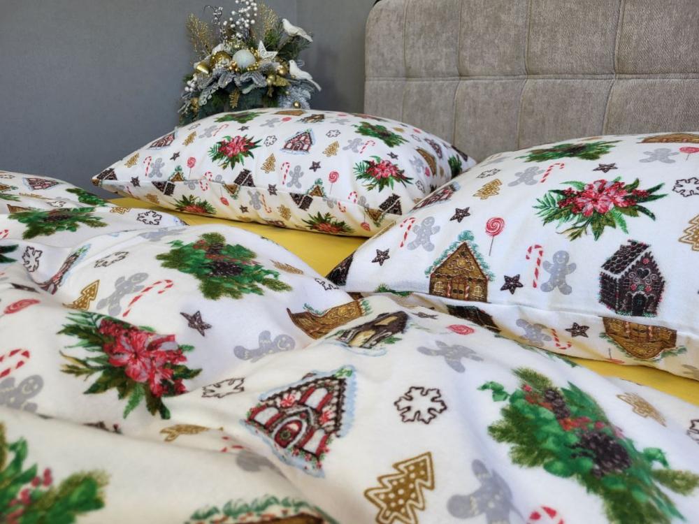 Комплект постельного белья Сладкие избушки Turkish flannel полуторный Желтый (1990811599)