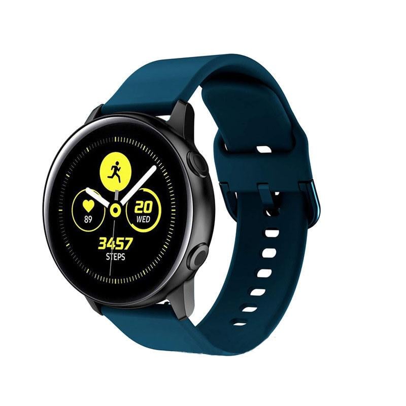 Ремінець для смарт-годиників Sport Active Pro силіконовий 20 мм для Amazfit Bip Lite S U Синій/М'ятний (2208P)
