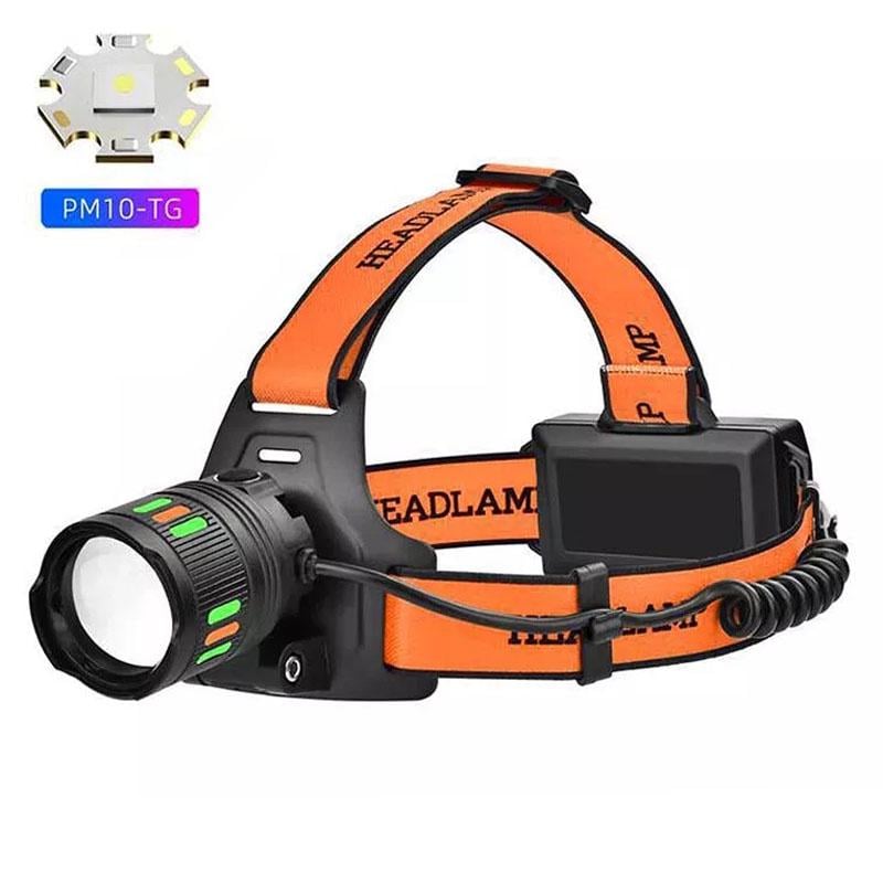 Ліхтар налобний Night Vision FluorescenceBL-T207-TG/COB white/red 2x18650 - фото 4