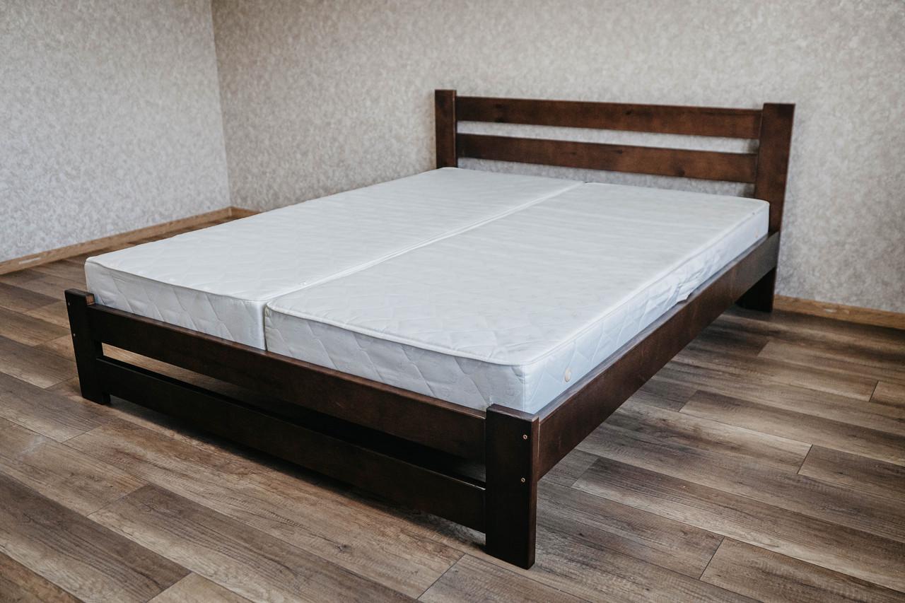 Ліжко двоспальне з масиву сосни 120x200 см Горіх темний (1869075406) - фото 2 Ліжко двоспальне з масиву сосни 120x200 см Горіх темний (1869075406) - фото 2