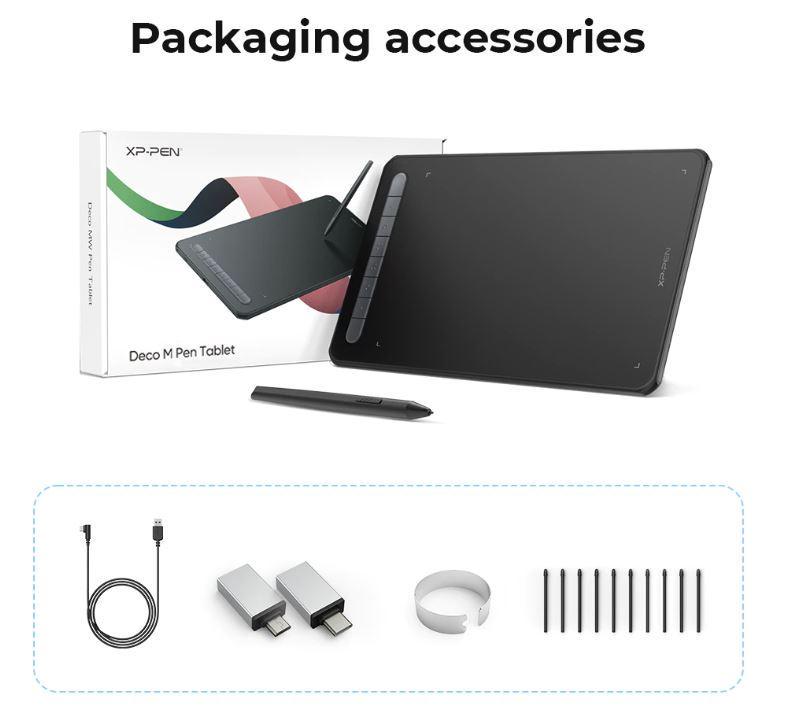 Графический планшет XP-Pen Deco M Black (10928867) - фото 6