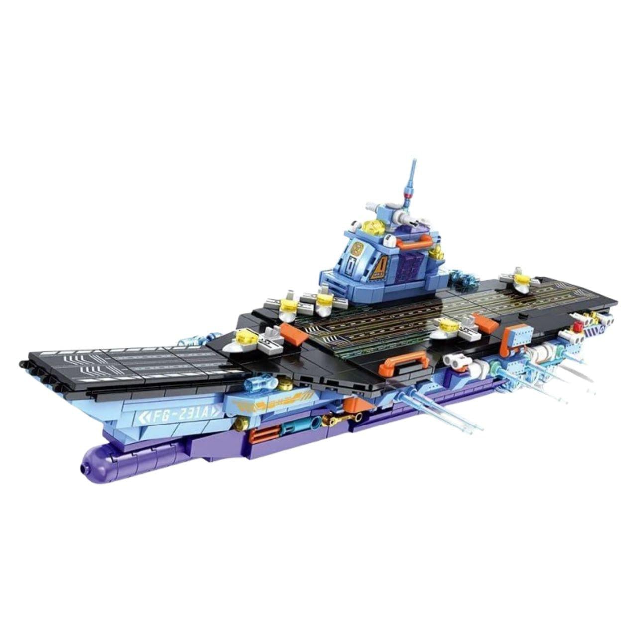 Конструктор детский Синий Авианосец 8824 855 дет. (31874966)