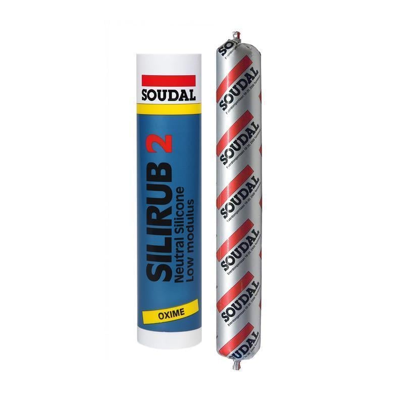 Герметик силиконовый SOUDAL SILIRUB 2 нейтральный 600 мл 3 шт. Белый (0000200000000031601)
