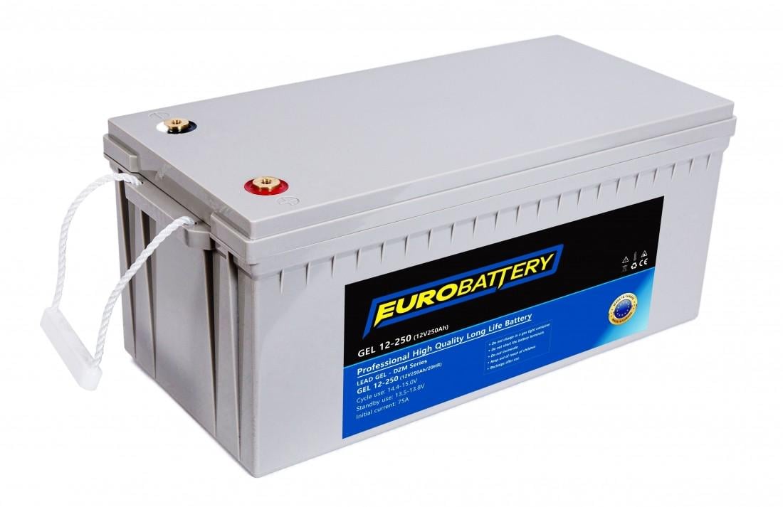 Аккумуляторная батарея гелевая EuroBattery 12V 250 Ah (11969) Аккумуляторная батарея гелевая EuroBattery 12V 250 Ah (11969)