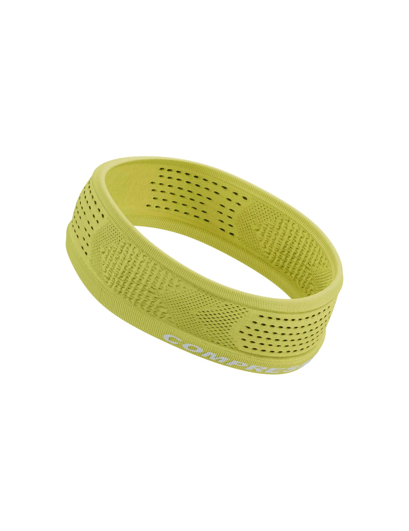 Повязка на голову Compressport Headband Thin On/Off Green Sheen - фото 2