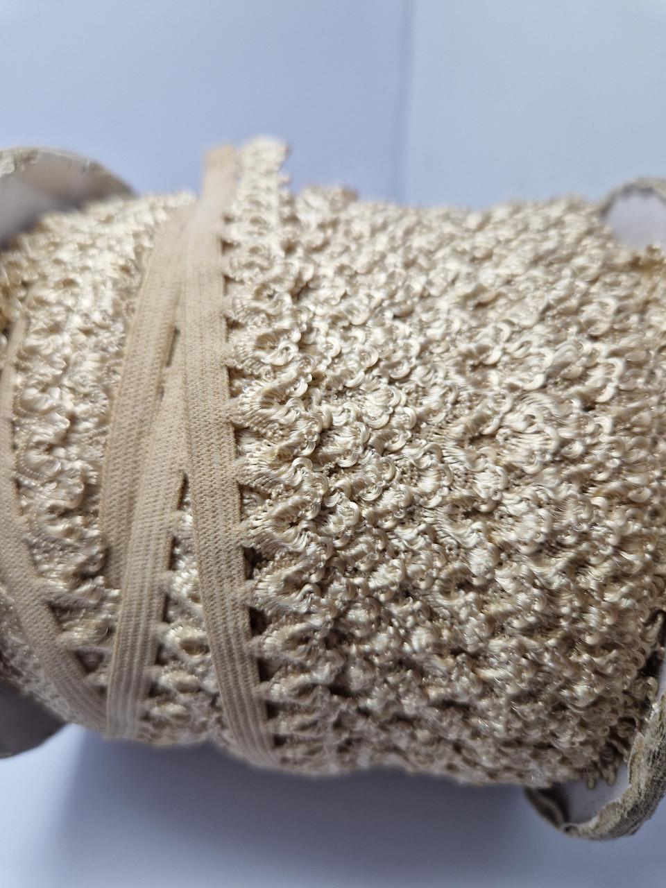 Резинка станова ажурна 1,5 см Бежевий (1857307290) - фото 2