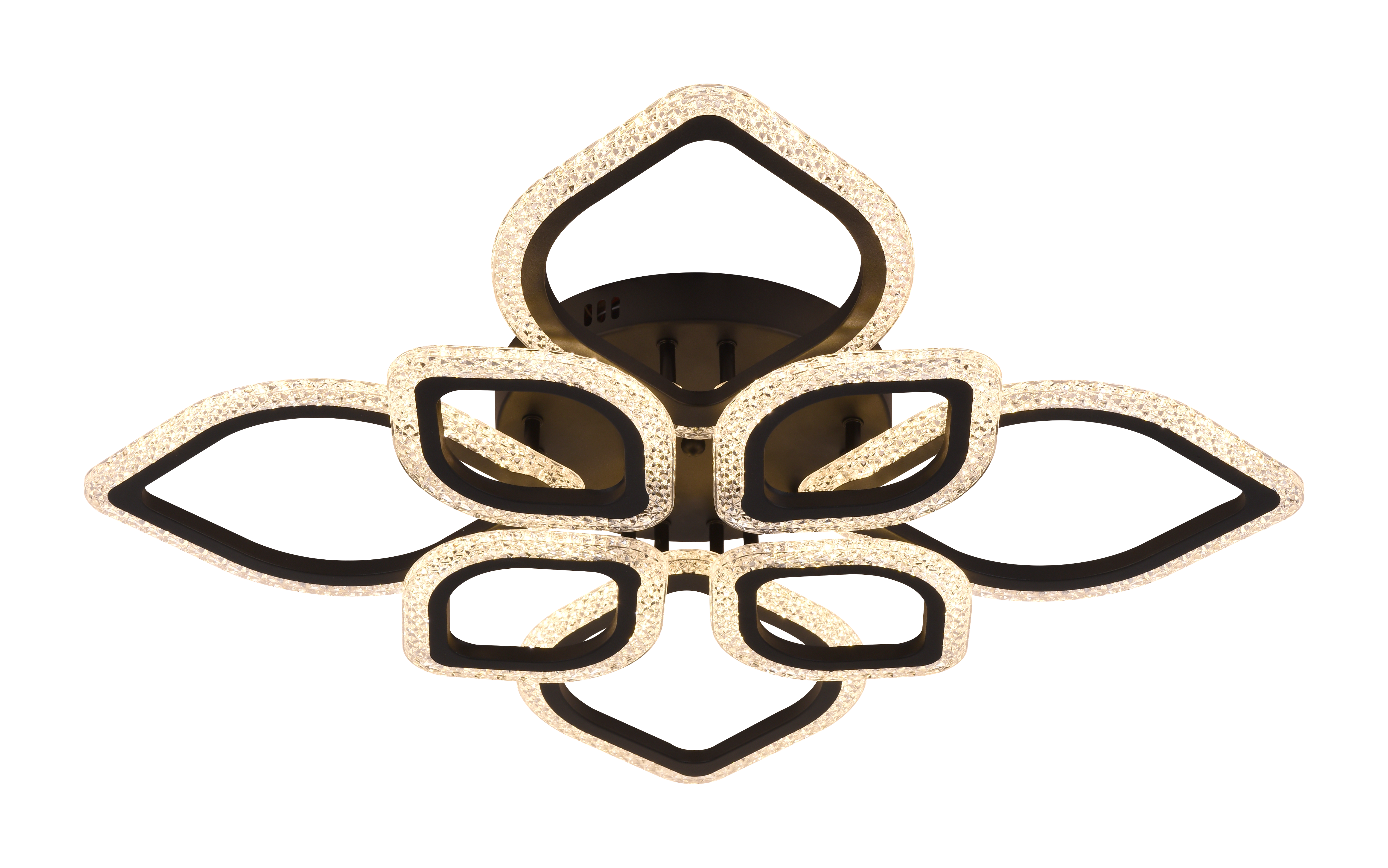 Люстра світлодіодна INTEREES 94 Вт/680×680 мм (IS YZD8447 BK)