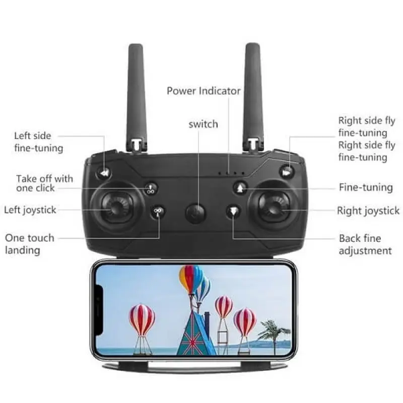 Квадрокоптер Дрон E99 WIFI + 2 камери - фото 4