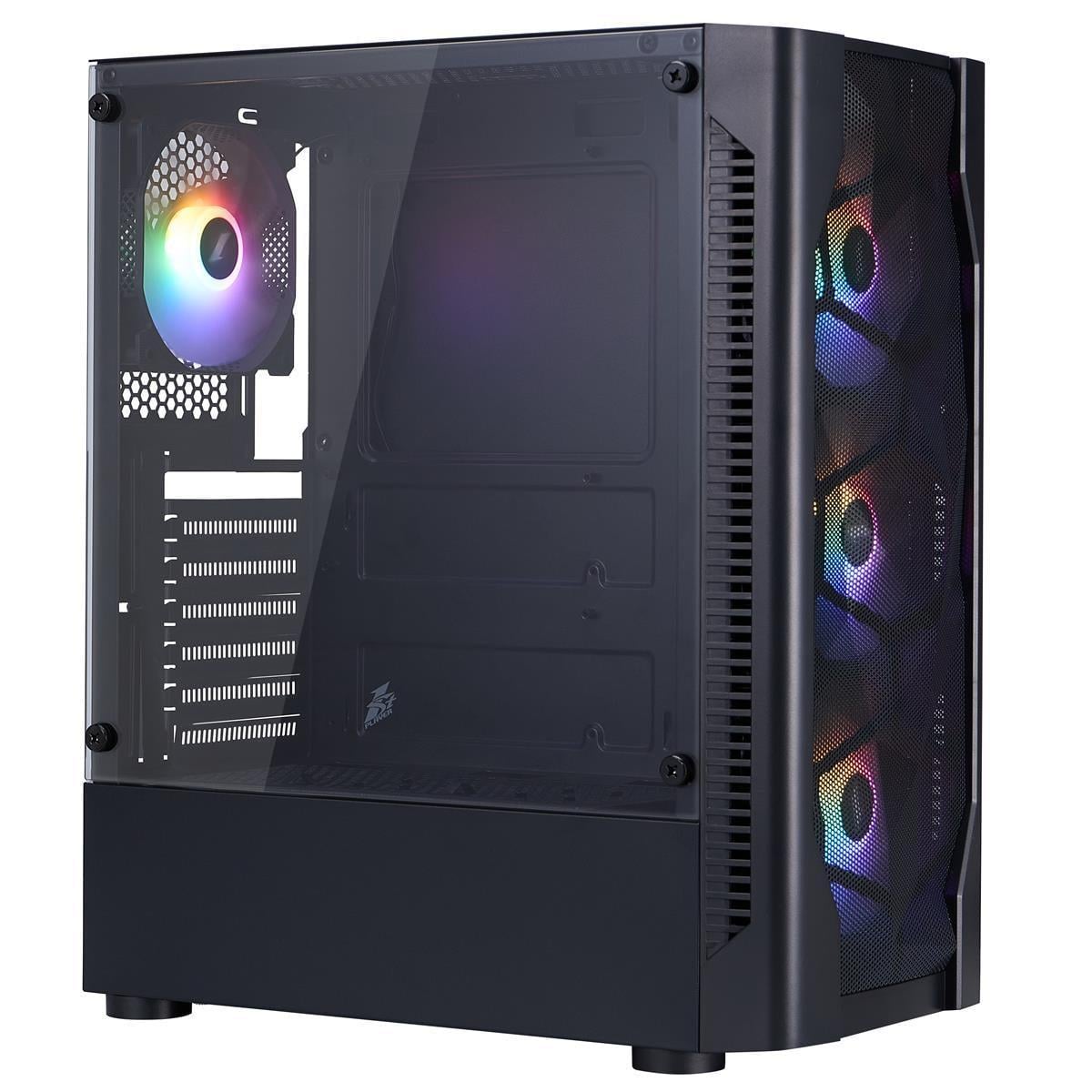 Корпус для ПК 1stPlayer D4-BK-4F1 Чорний (2881189497)