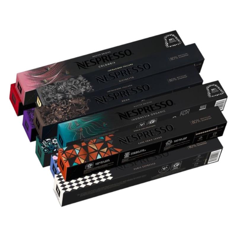 Набор кофе в капсулах Nespresso Travel around the World New Assortment 100 капсул