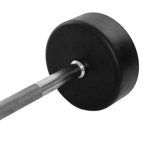 Штанга фиксированная прямая Rubber Coated Barbell Zelart TA-2685 35 кг Черный (58363066) - фото 4