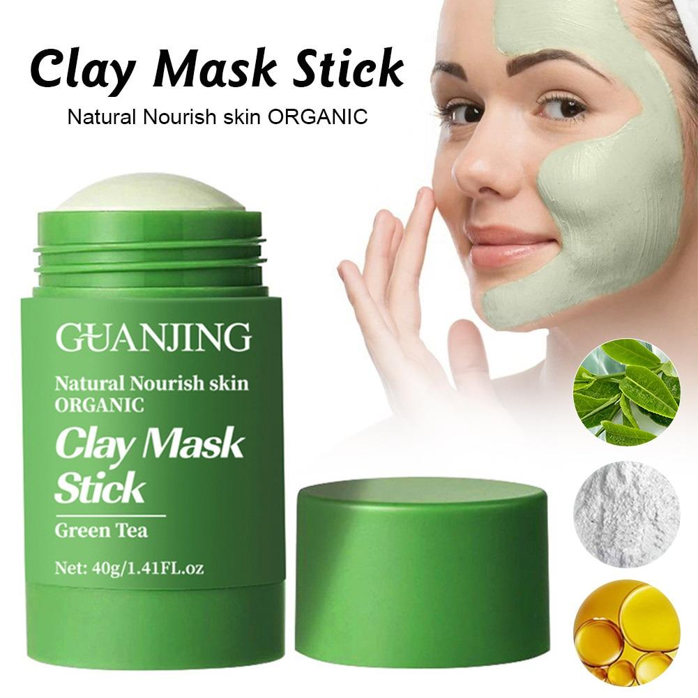 Маска для обличчя Guanjing Green Tea Clay Mask Stick глибоке очищення - фото 3