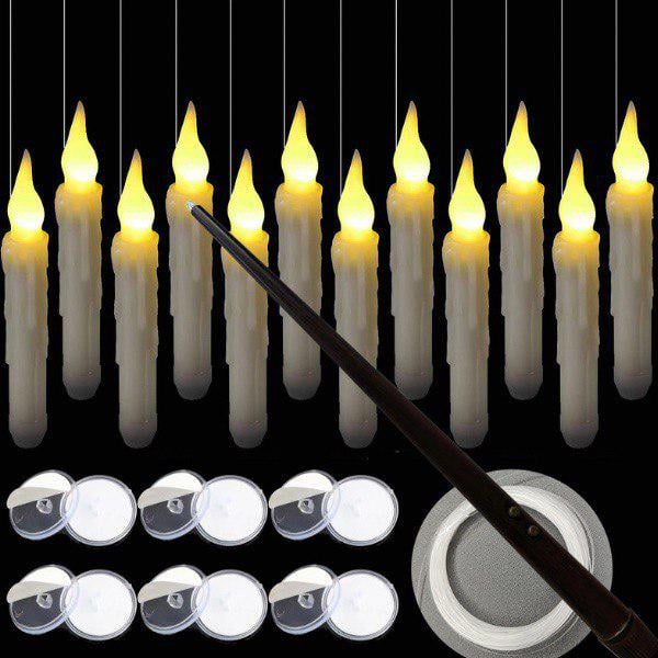 Світлодіодний світильник на батарейці з пультом дистанційного керування у вигляді Чарівної палички 12 шт. (D00376-1) - фото 10 Світлодіодний світильник на батарейці з пультом дистанційного керування у вигляді Чарівної палички 12 шт. (D00376-1) - фото 10