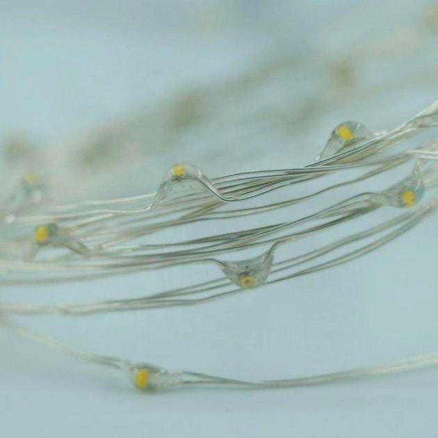 Гирлянда светодиодная Нить роса 20 м на батарейках/USB Теплый белый (2417500901) - фото 6