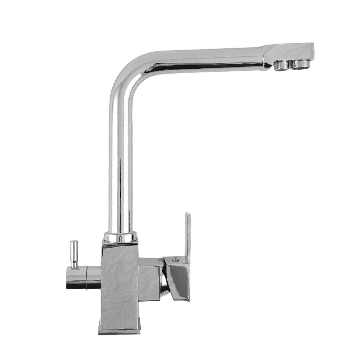 Кран для питьевой воды Raifil DF-090 двухрычажный Хром глянцевый (RFL-29)