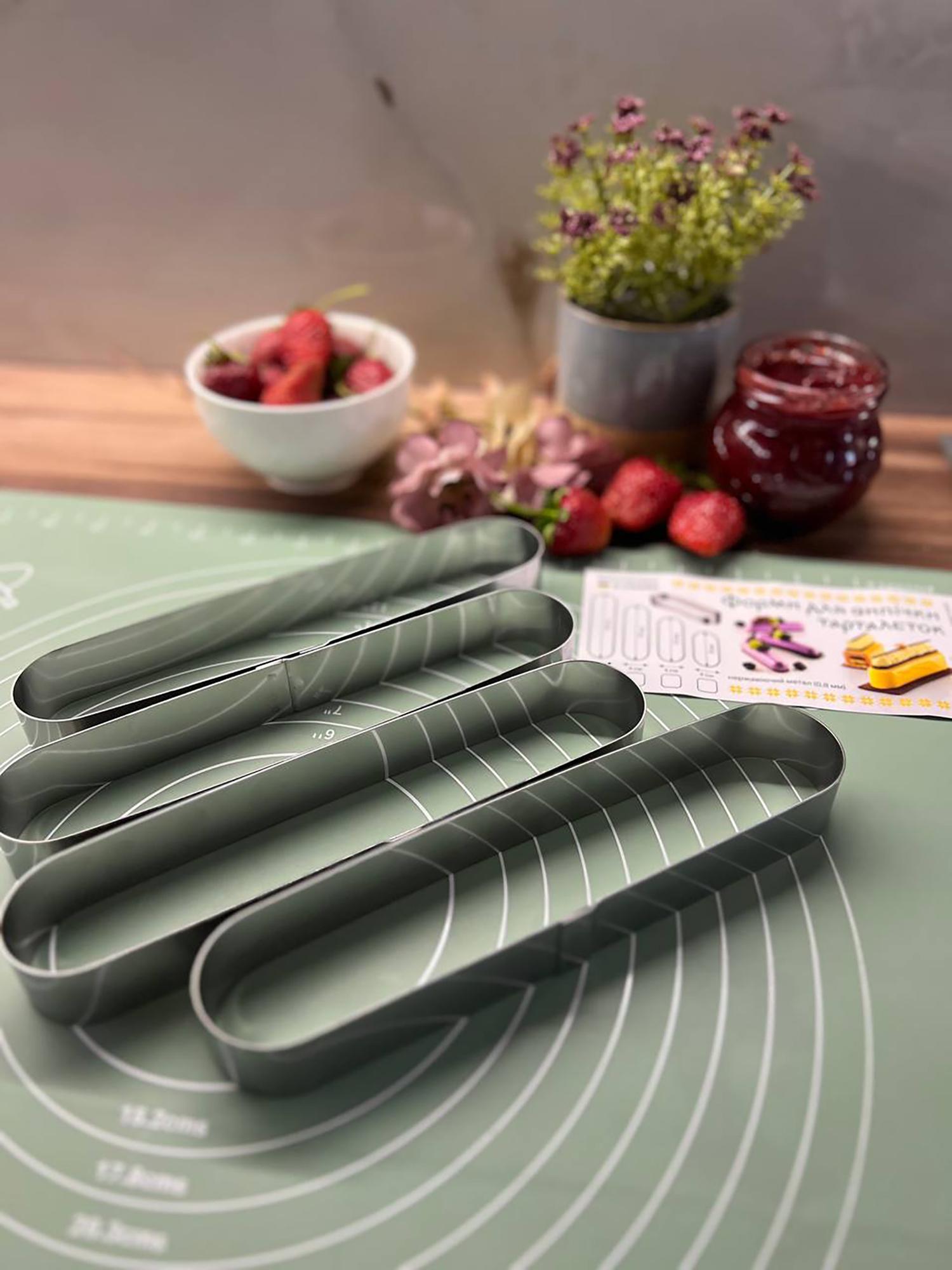 Набір формочок для еклерів/тістечок та тарталеток 4 шт. 20х4х2,5 см - фото 24 Набір формочок для еклерів/тістечок та тарталеток 4 шт. 20х4х2,5 см - фото 24