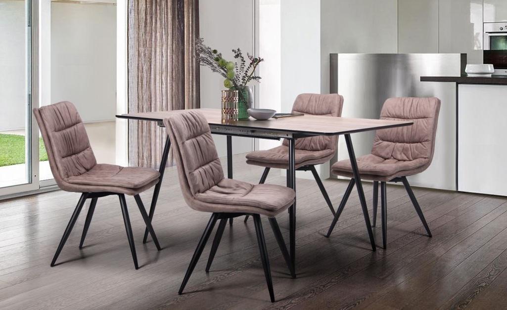 Обідній стіл AMF Orlando 760х1200+400х800 розкладний Чорний/Дуб шервуд - фото 5 Обідній стіл AMF Orlando 760х1200+400х800 розкладний Чорний/Дуб шервуд - фото 5