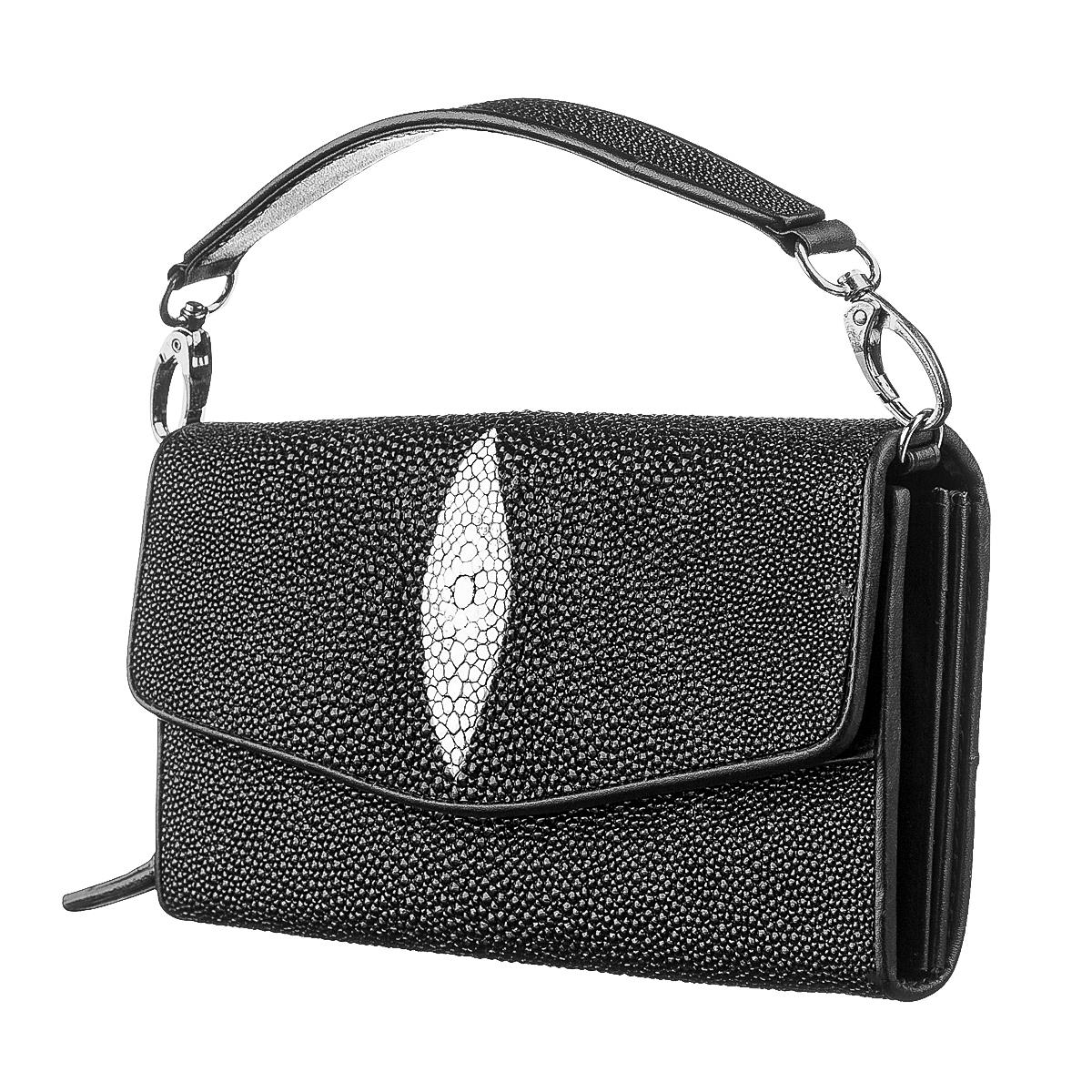 Кошелек женский Stingray leather 18272 кожа Черный