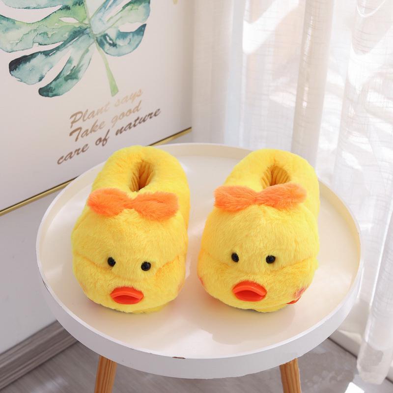 Тапочки плюшевые Утенок р. 34-38 Желтый (6069)
