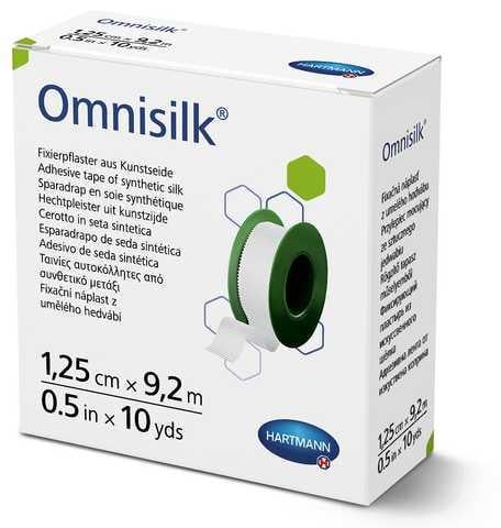 Пластырь фиксирующий шелковый Omnisilk 1,25 см х 9,2 м (1710023990)