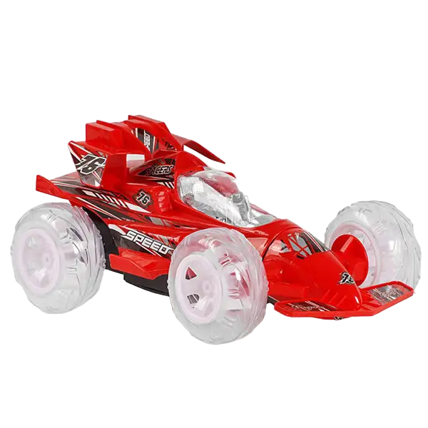 Машинка на радиоуправлении Stunt Racing звук/свет/аккумулятор 4,8V/вращающаяся передняя ось Red (120990)
