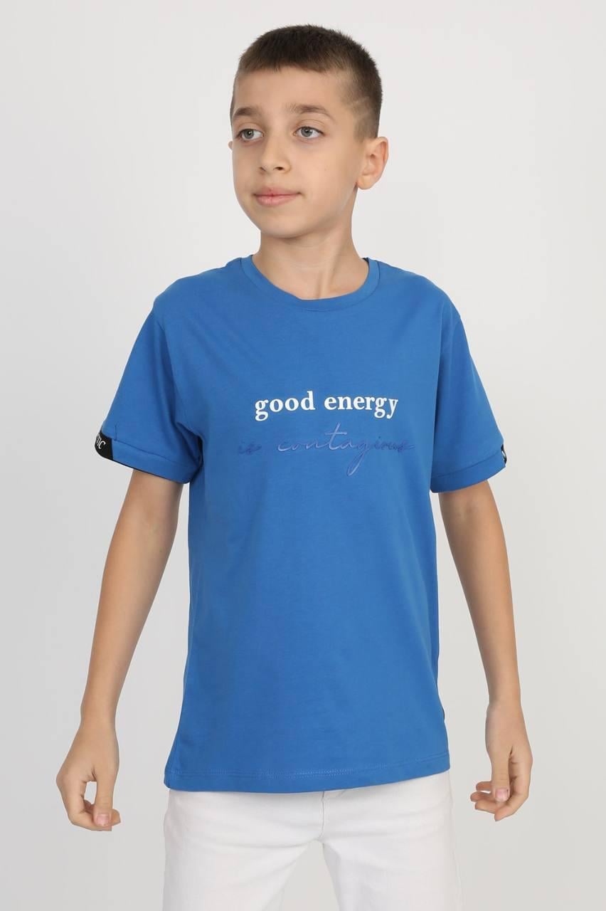 Футболка для мальчика 140 см Электрик (06345)
