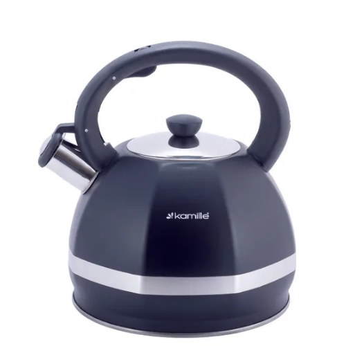 Чайник Kamille 1078 3 л нержавіюча сталь зі свистком (УТ000061911)