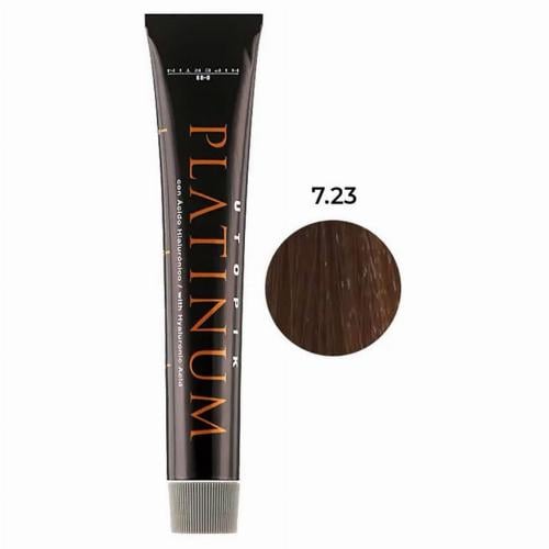 Крем-краска для волос профессиональная стойка Hipertin Platinum 60 мл 7.23 блонд перламутрово-золотистый (2500001518)