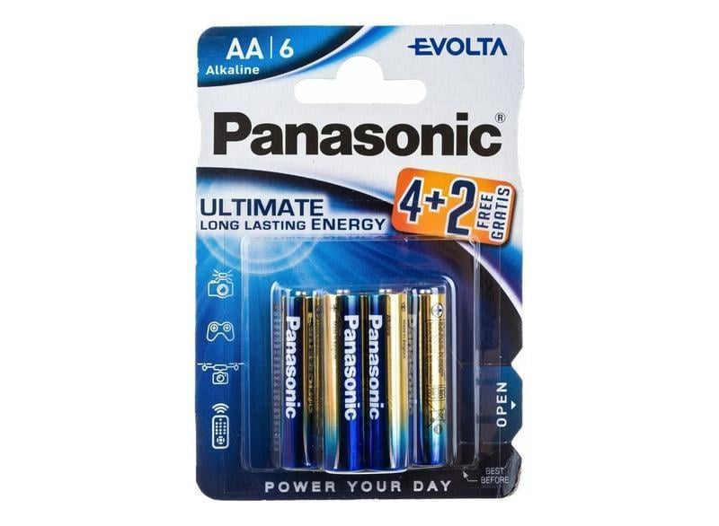 Батарейки Panasonic LR6/AA Evolta Ultimate Longest Lasting 6 шт. (1896648674)