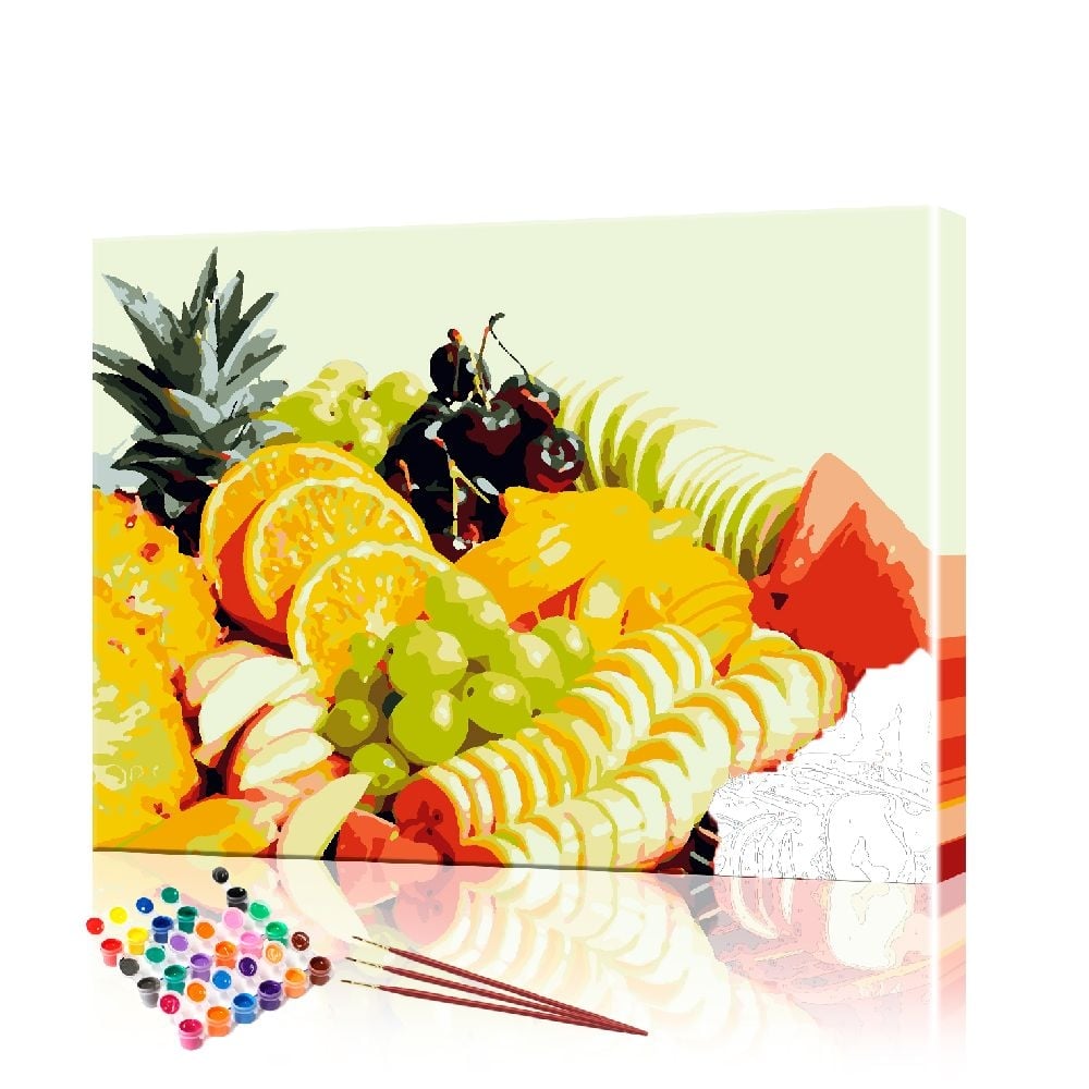 Картина по номерам ArtSale Фруктовый натюрморт PBN0633 40х50 см
