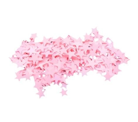 Конфетти Звездочки на праздник жесткие 15 г 1 см Розовый (2042041)