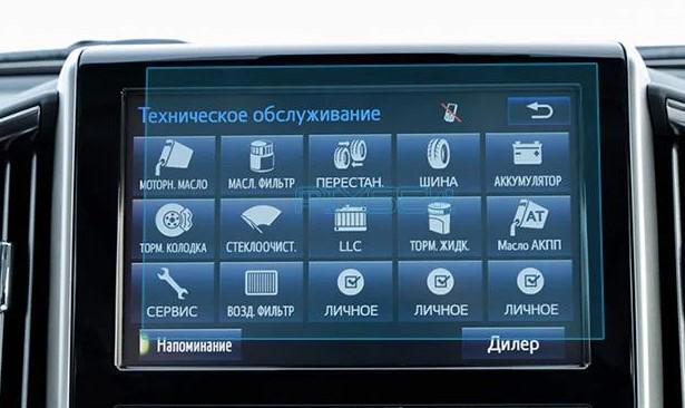 Стекло защитное Pixsel на монитор Toyota LAND CRUISER 200 9“ 2017-2019 закаленное глянец