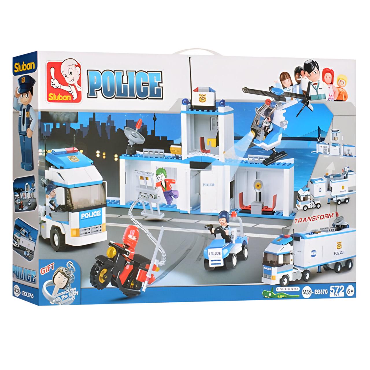 Конструктор Sluban Полицейский участок 572 детали (M38-B0376) - фото 3 Конструктор Sluban Полицейский участок 572 детали (M38-B0376) - фото 3