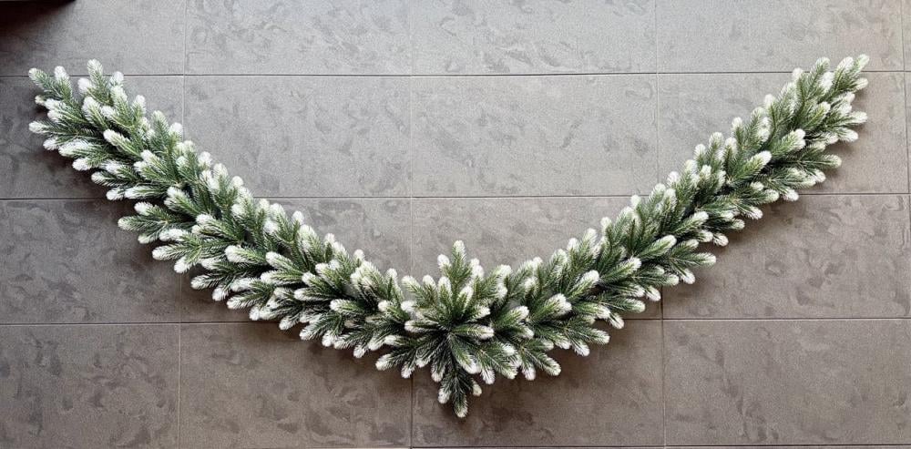 Гірлянда лита ПЛАСТМАКС 2,2 м Зелений з білим (GR 4101/2)