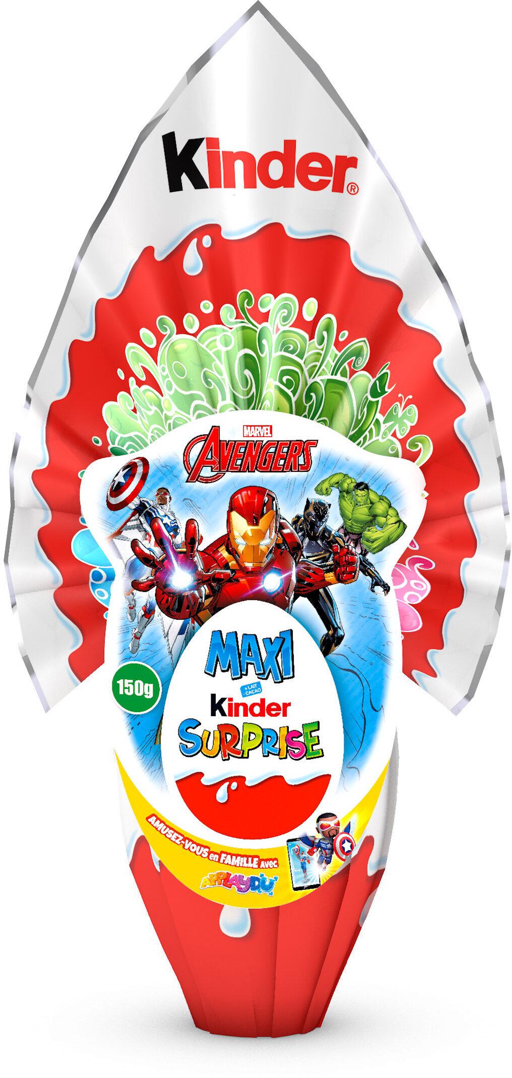 Шоколадне яйце Kinder Maxi Surprise Marvel Avengers 150 г (2564365716)