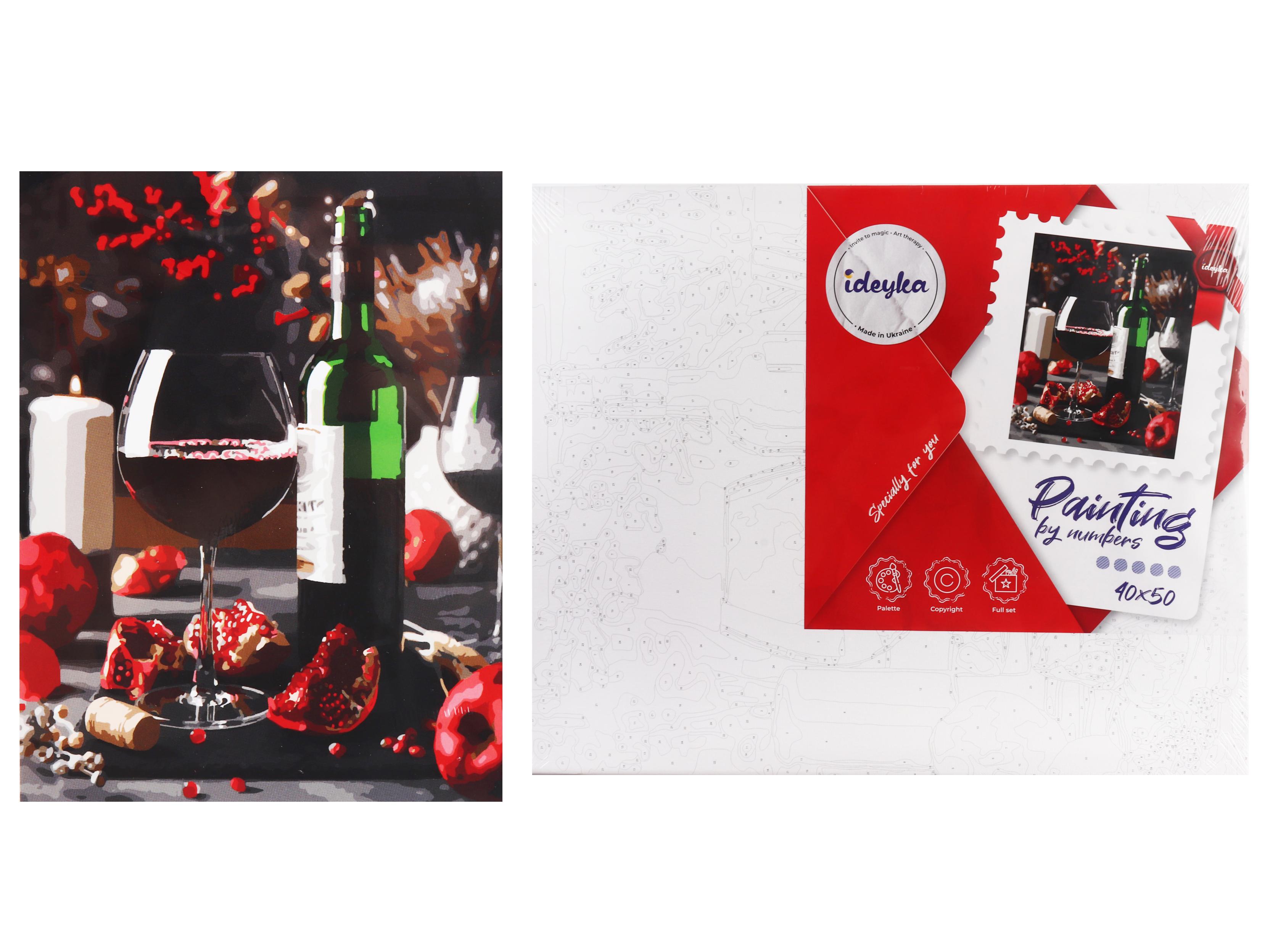 Набір для розпису по номерах Ideyka Гранатова насолода КНО5671 40x50 см (MTT-160965)