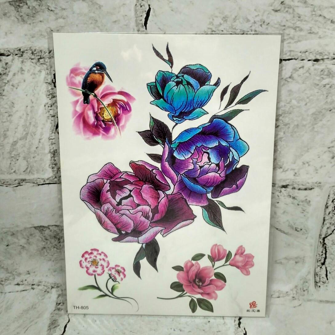 Тимчасові тату Квіти (TH-805)