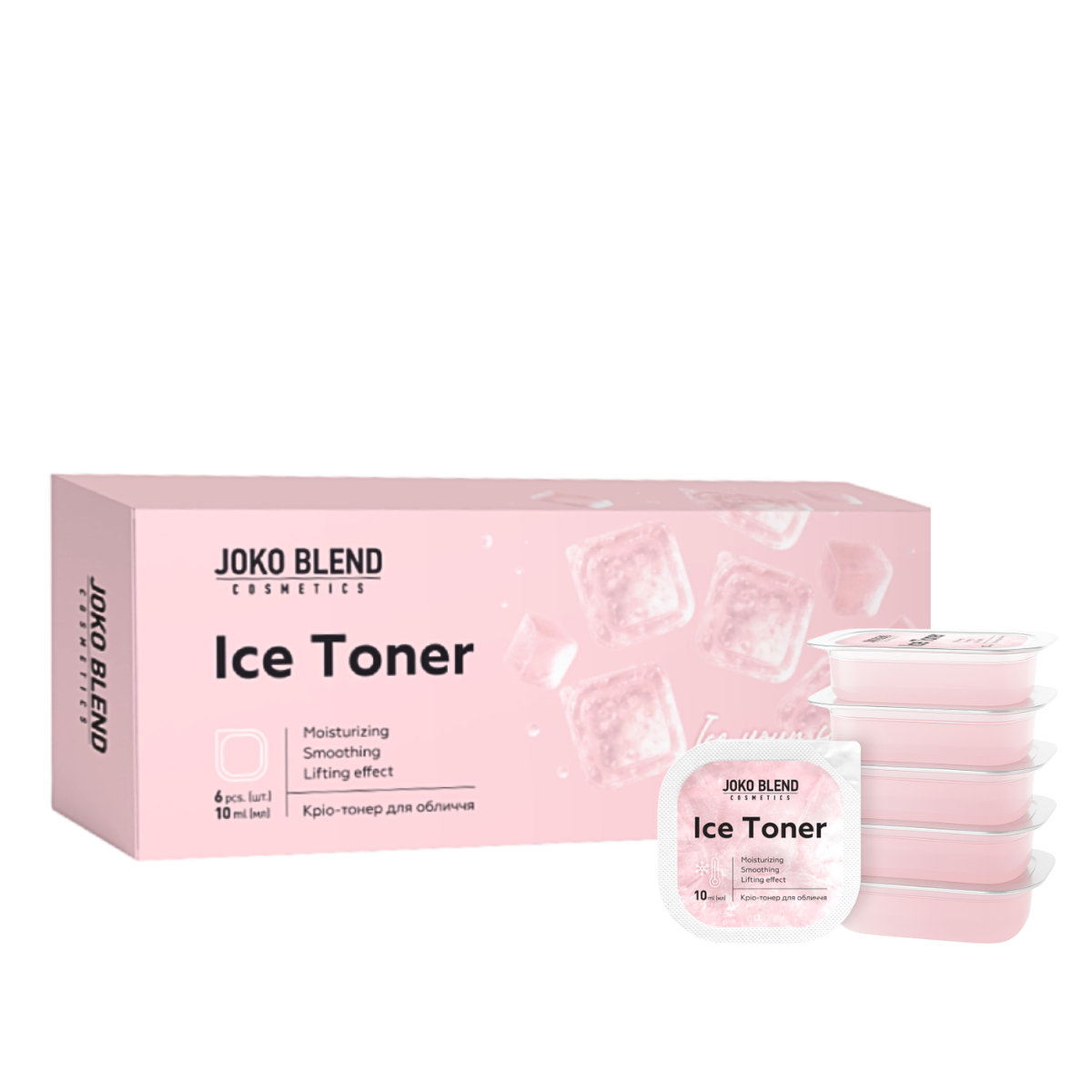 Крио-тонер для обличчя Joko Blend Ice Toner 6 шт. по 10 мл