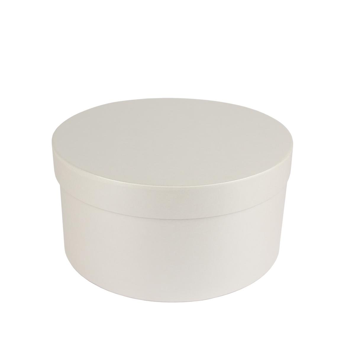 Коробка Perfectbox цилиндрическая перламутровая 13х25х25 см Кремовый (2513в10)