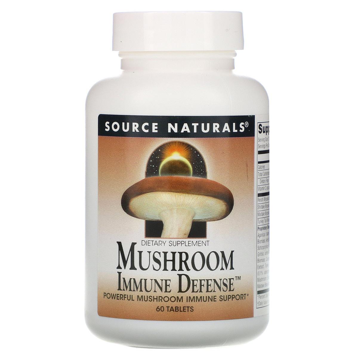 Комплекс грибов Mushroom Immune Defense Source Naturals 60 таблеток