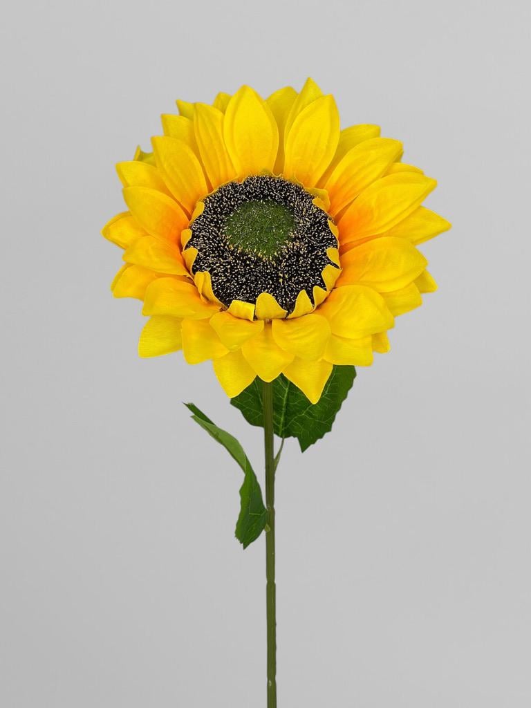 Штучний соняшник 17х60 см Жовтий (К13200)