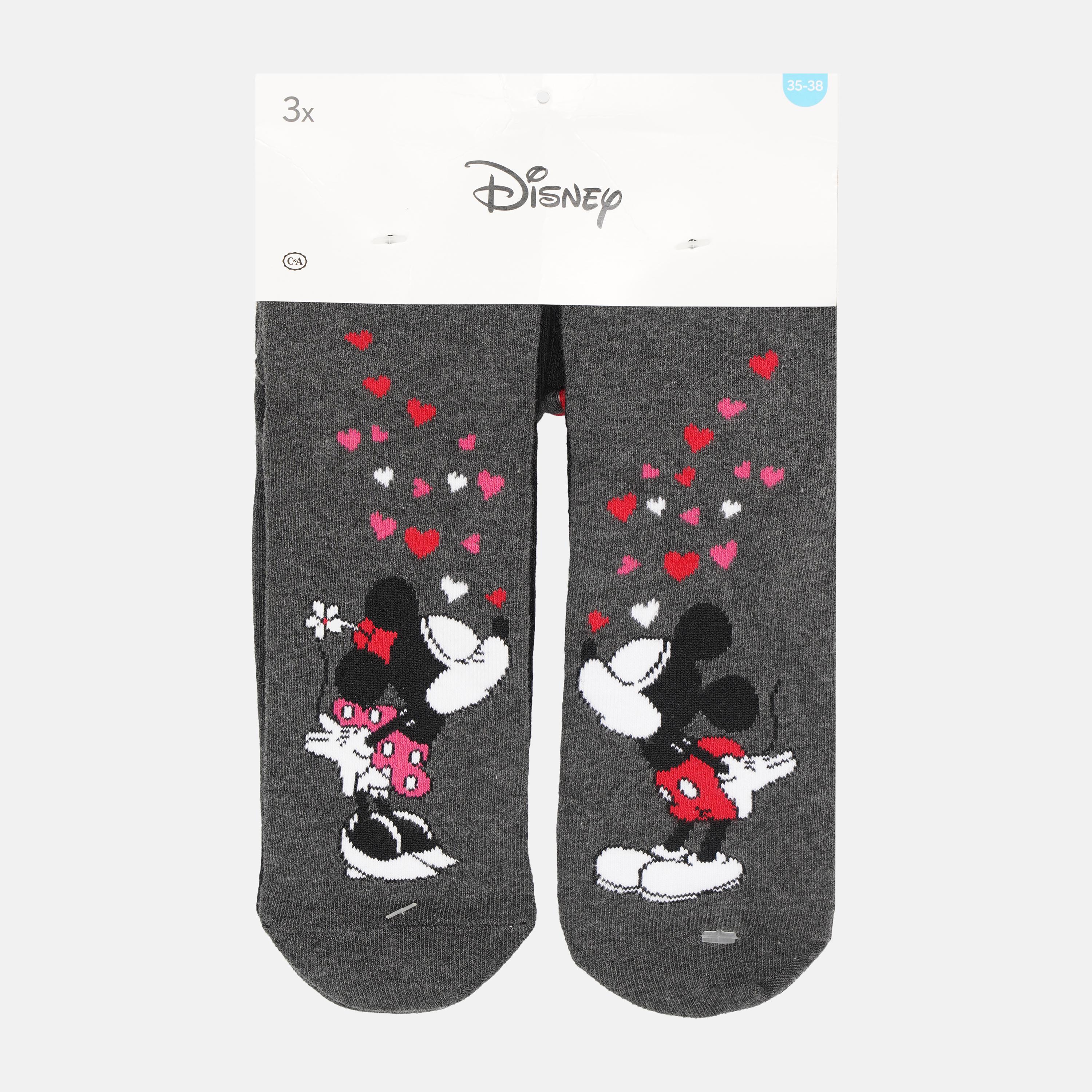 Шкарпетки C&A р. 35-38 3 пари Темно-сірий (2240179840611)