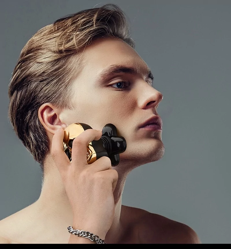 Електробритва чоловіча акумуляторна LK-9800 з насадками - фото 4