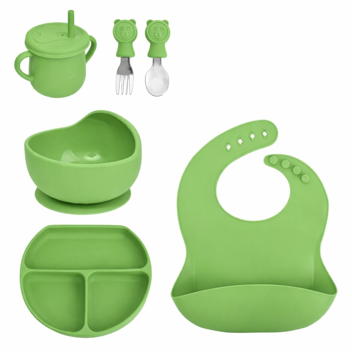 Набор посуды детский силиконовый Tableware Set 6 пр. (MA-4906)