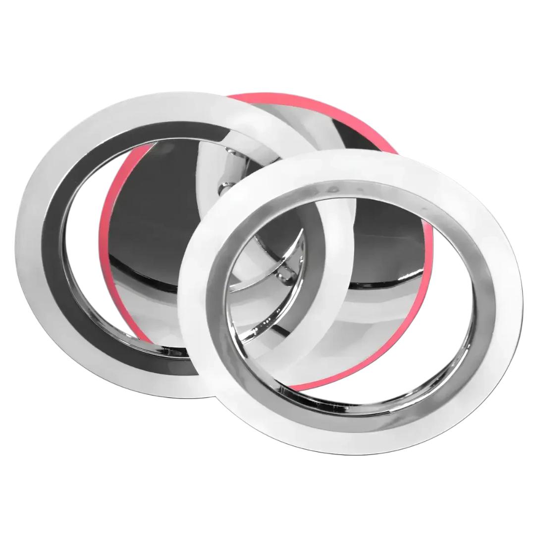 Люстра светодиодная Svet 32W+23W с RGB-подсветкой 3000К-6000К Хром (SY-5327/2A CR+RGB)