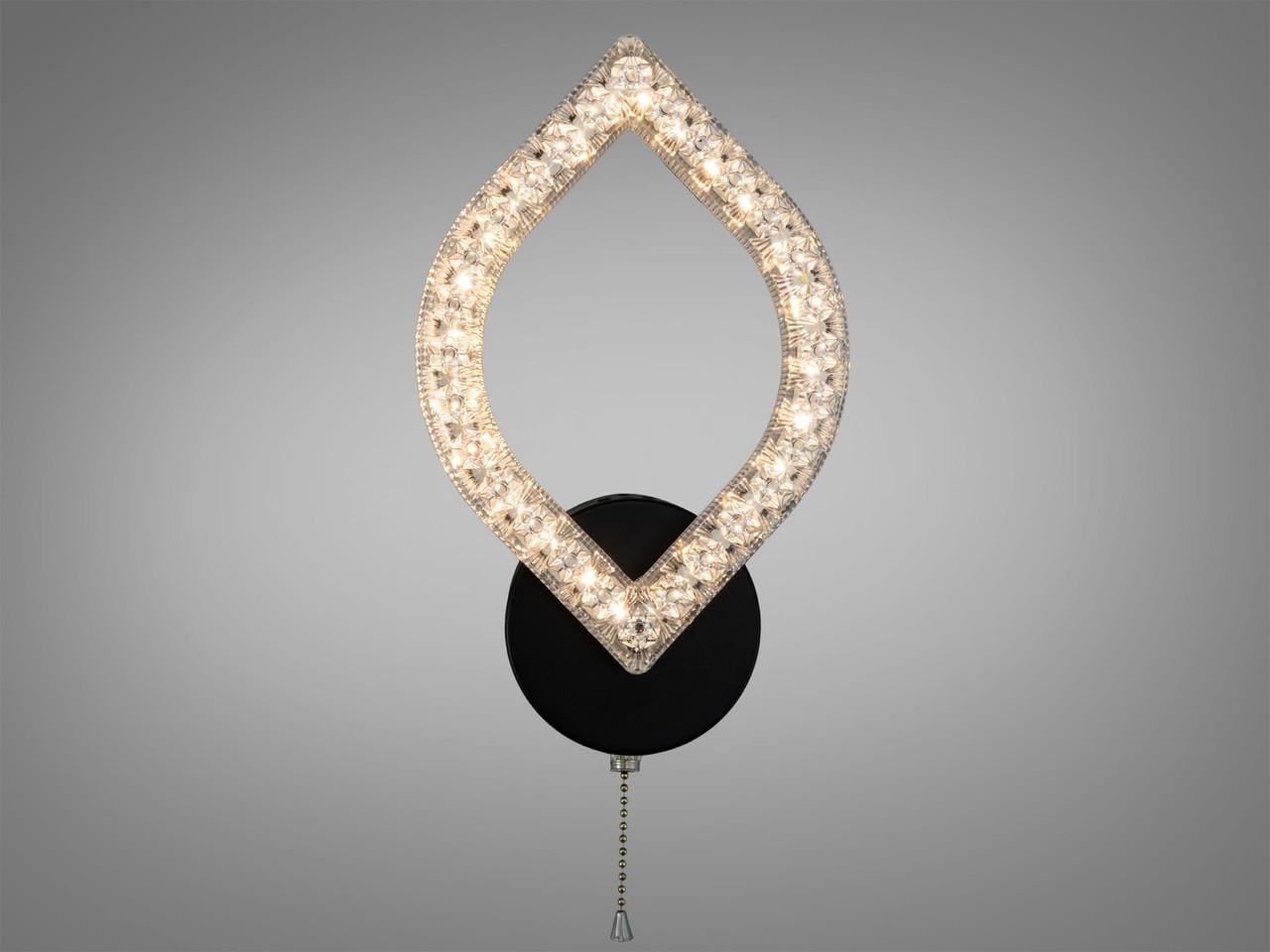 Бра светодиодное для спальни MX4773 с регулировкой цвета 17 Вт Черный (MX4773/1BK)