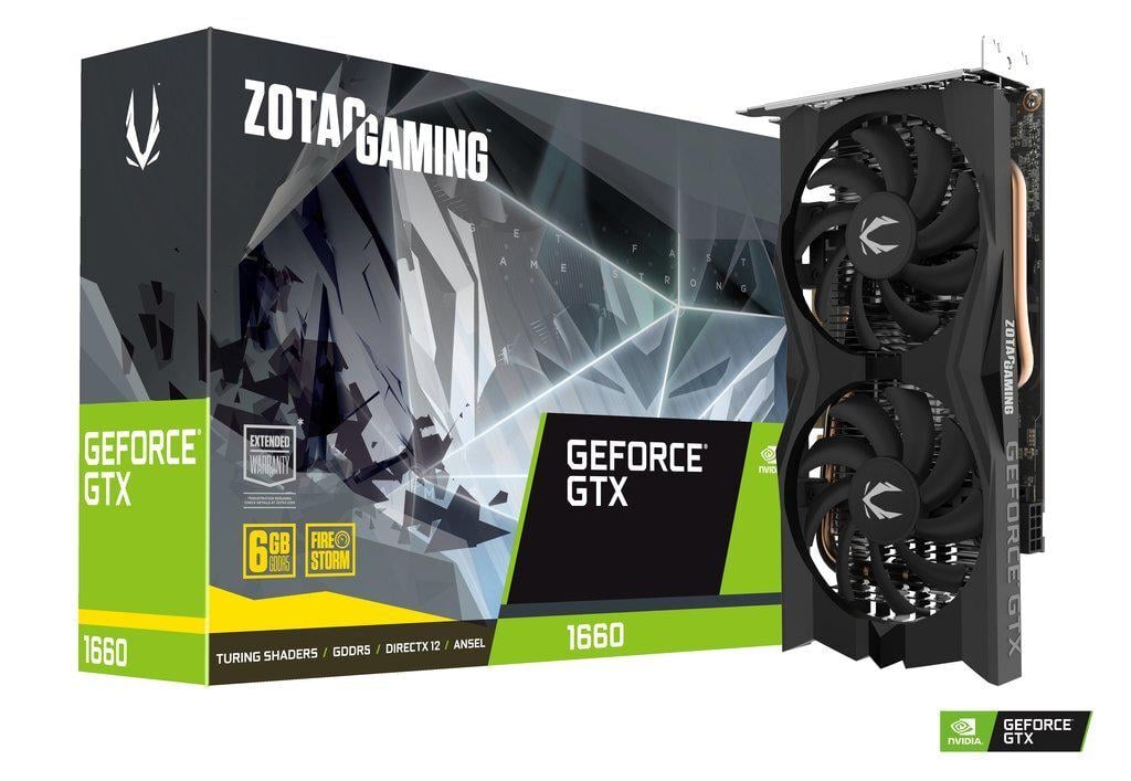 Видеокарта ZOTAC GAMING GeForce GTX 1660 Twin Fan (ZT-T16600K-10M) - фото 2 Видеокарта ZOTAC GAMING GeForce GTX 1660 Twin Fan (ZT-T16600K-10M) - фото 2