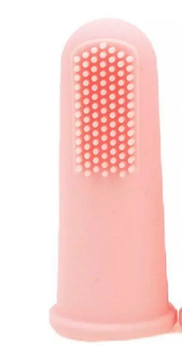 Зубна щітка силіконова Mommy Bag з масажем ясен Рожевий (141288)