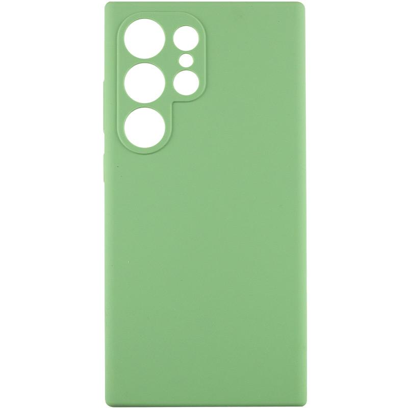 Протиударний чохол Silicone Cover Lakshmi Full Camera (AAA) для Samsung Galaxy S24 Ultra  М'ятний / MINT